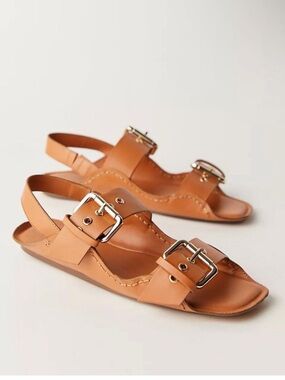 Free People Blossom Buckle Sandals Size 7 NIB